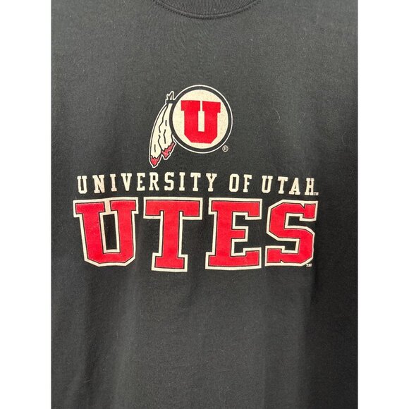 Women’s Gildan Large University of Utah Black T-shirt - Picture 2 of 4